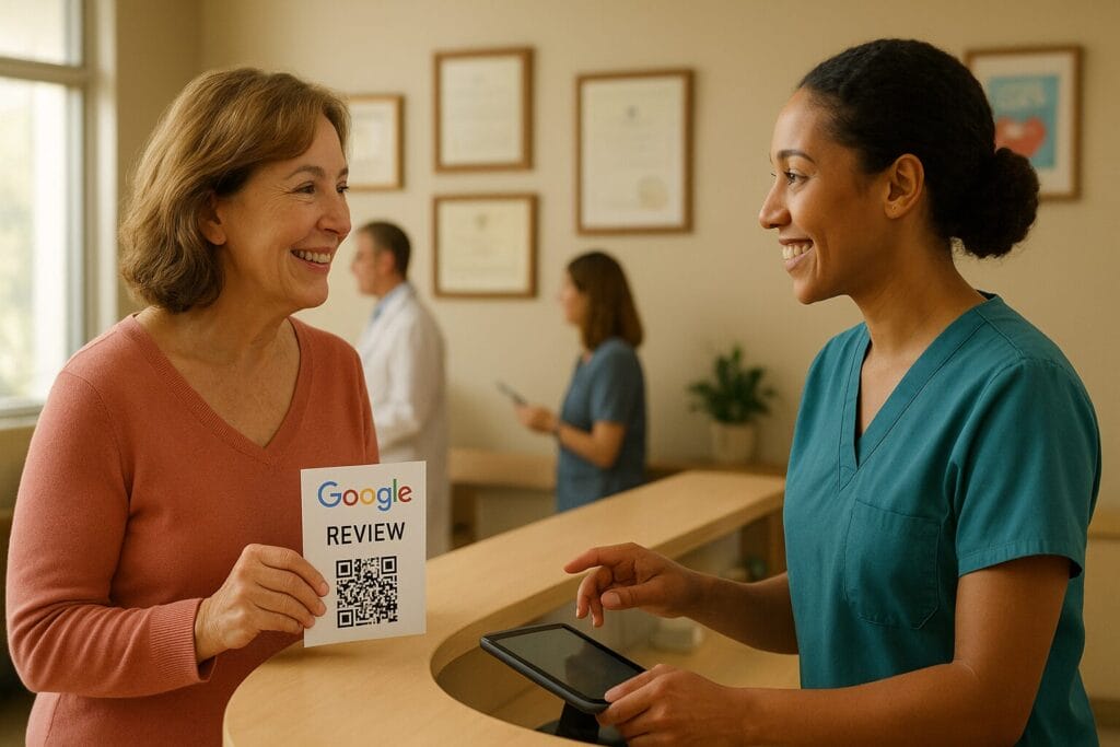 Google review card showcasing patient testimonials for medical practice